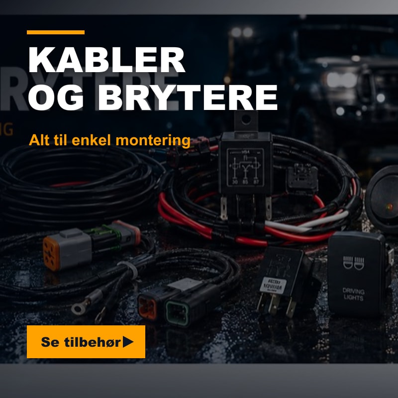 Kabler og brytere til enkel montering