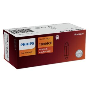 Philips pære T10,5x43 10W Festoon 10 pakning
