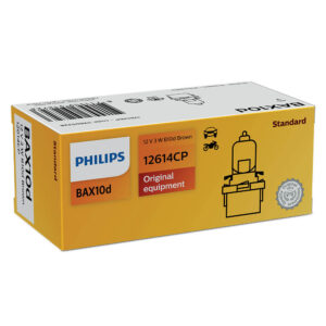 Philips pære B10D Brown Halogen Bax 10 pakning