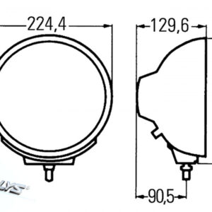 Hella Luminator Metal CELIS fjernlys – produktbilde
