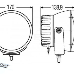 Hella Luminator Xenon Compact fjernlys – produktbilde