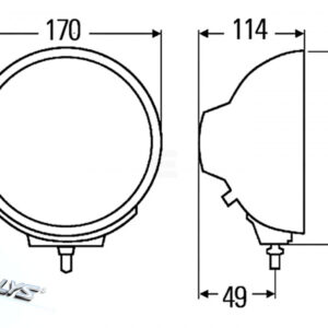 Hella Luminator Compact Metal CELIS fjernlys – produktbilde