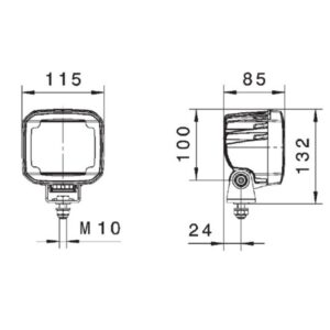 Hella Ultra Beam 2 LED arbeidslys – produktbilde