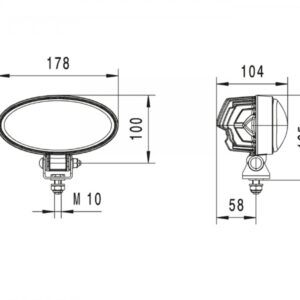 Hella - Oval 90-2 LED Arbeidslys – produktbilde