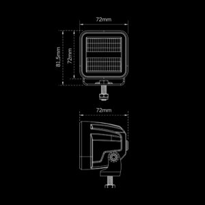 Strands Siberia XP Qube LED arbeidslys – produktbilde