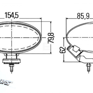 Hella Comet FF 100 fjernlys – produktbilde