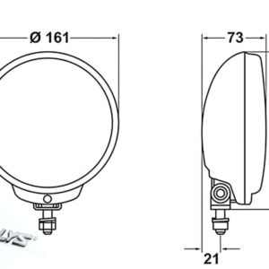 Hella Comet FF 500 fjernlys – produktbilde