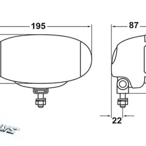 Hella Comet FF 550 fjernlys – produktbilde