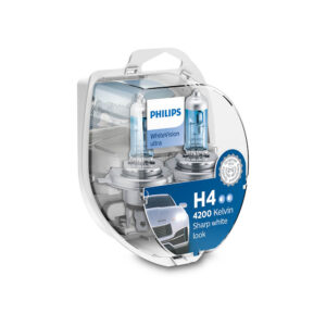 Philips H4 WhiteVision Ultra Halogen pæresett