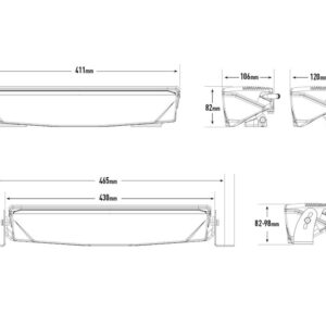 Lazer Air 130 Elite LED fjernlys – produktbilde