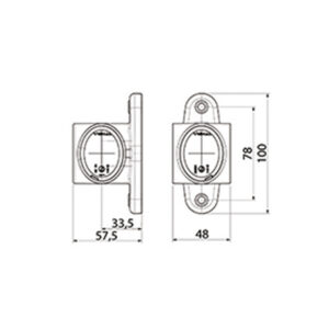 Vignal Markeringslys LED rett feste – produktbilde
