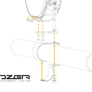 Lazer platebrakett til Sentinel – produktbilde