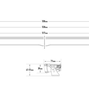 Lazer Glide LED fjernlys – produktbilde