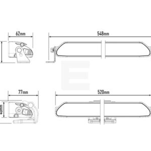 Lazer Linear 18 Elite LED fjernlys – produktbilde