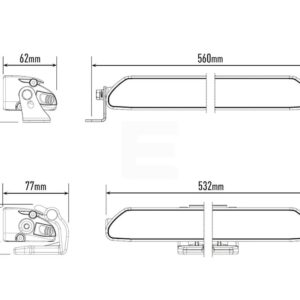 Lazer Linear 18 Smart LED fjernlys – produktbilde
