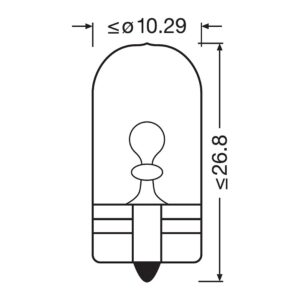 Osram original W5W halogenpærer – produktbilde