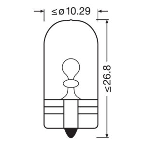 Osram original W5W 24v halogenpære – produktbilde