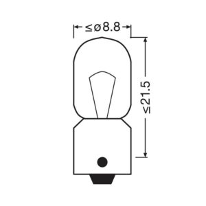 Osram original T4W halogenpærer – produktbilde