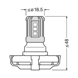 Osram LEDriving SL PS19W LED pære – produktbilde