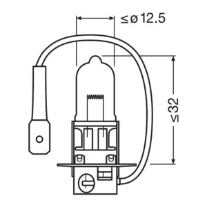 Osram Super Bright Premium H3 halogenpære – produktbilde