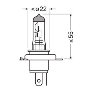 Osram H4 Ultra Life halogenpære – produktbilde