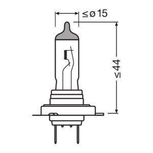 Osram original H7 halogenpære – produktbilde