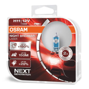 Osram H11 Night Breaker Lazer 150% halogenpærer