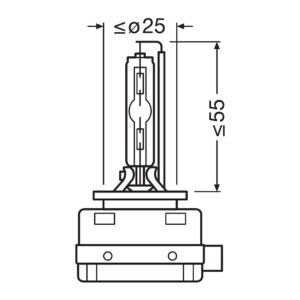 Osram original D1S xenonpære – produktbilde