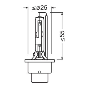 Osram original D2R xenonpære – produktbilde