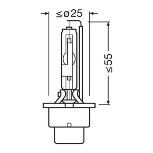 Osram original D4S xenonpære – produktbilde