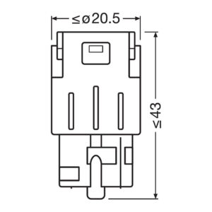 Osram LEDriving SL WY21W LED pære – produktbilde
