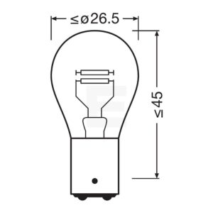 Osram Truckstar Pro P21/5W 24v halogenpærer – produktbilde