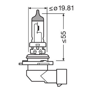 Osram original HB4 halogenpære – produktbilde