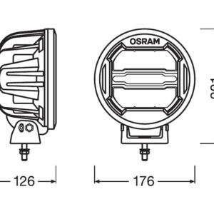 Osram LEDriving MX180 LED fjernlys – produktbilde