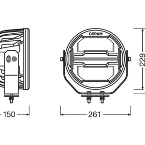 Osram LEDriving MX260 LED fjernlys – produktbilde