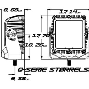 Rigid Q-serie PRO LED fjernlys – produktbilde