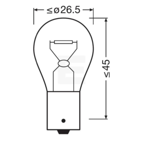 Osram Truckstar Pro P21W 24v halogenpærer – produktbilde