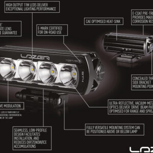 Lazer T16 EVO LEDbar fjernlys – produktbilde