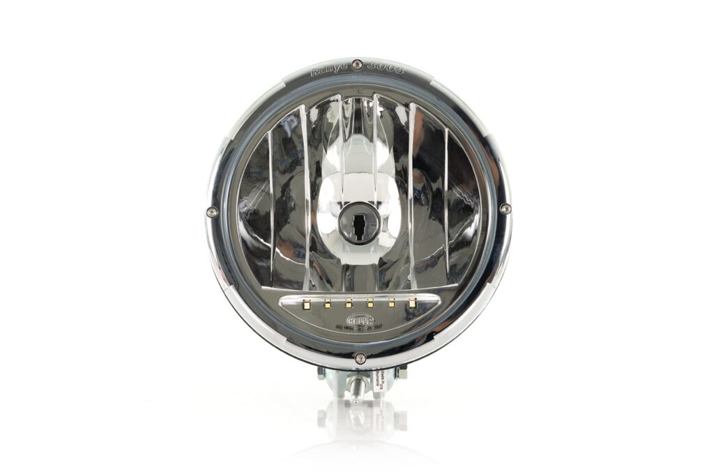 Hella Rallye 3003 fjernlys med LED parklys og krom ring