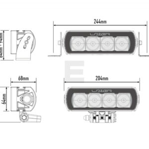 Lazer ST4 EVO LED fjernlys – produktbilde