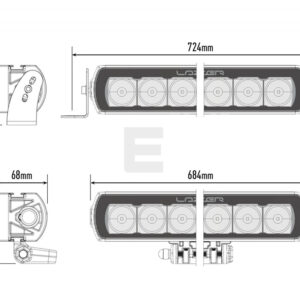 Lazer T16 EVO LEDbar fjernlys – produktbilde