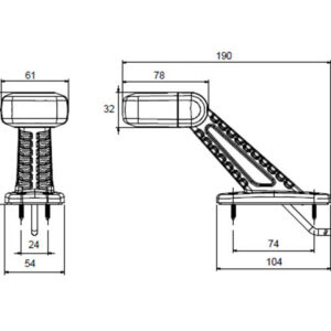Truck-Lite sidemarkeringslys – produktbilde
