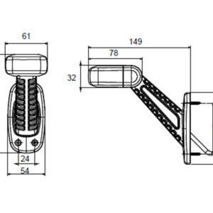 Truck-Lite sidemarkeringslys – produktbilde