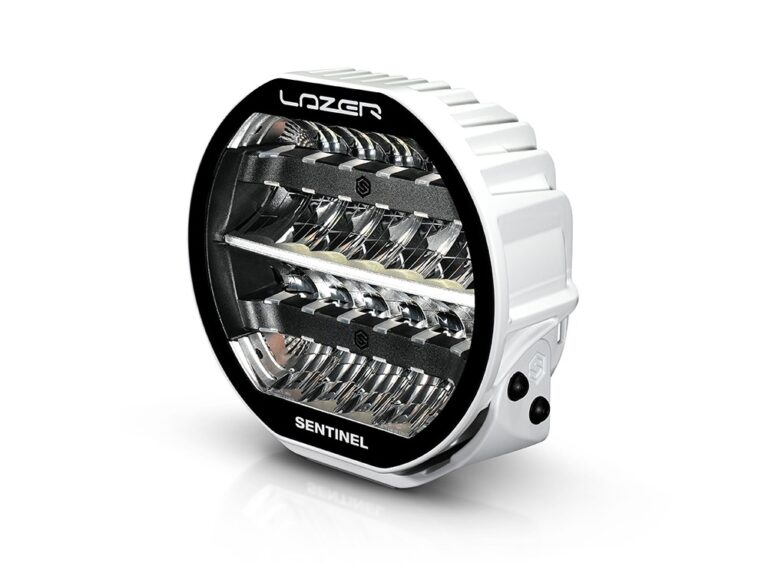 Lazer Sentinel 9" Highline Hvit med varsellys