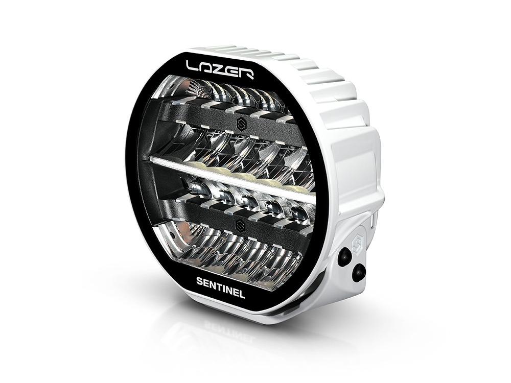 Lazer Sentinel 9" Highline Hvit med varsellys