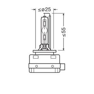 Osram D1S Night Breaker Xenonpære 220% – produktbilde