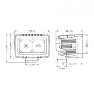 ODIN TX 20W LED | FLOOD – produktbilde